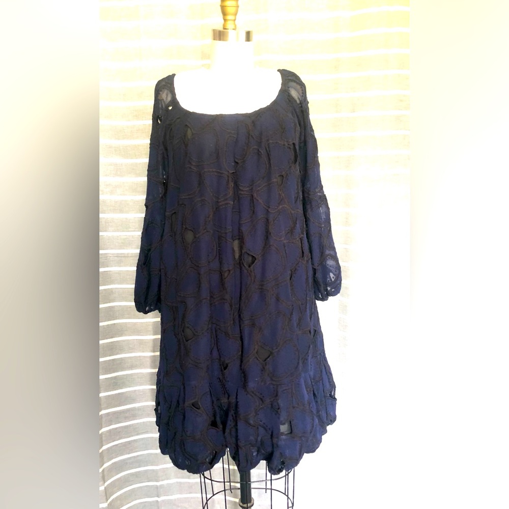 DVF Lace Embroidered Bubble Hem dress